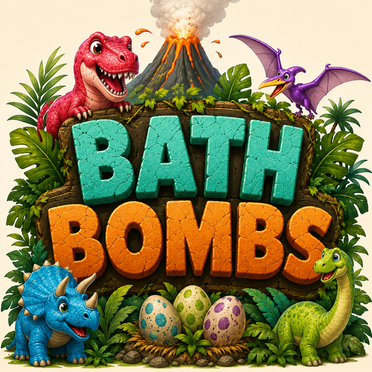 Dinosaur Toy Bath Bombs