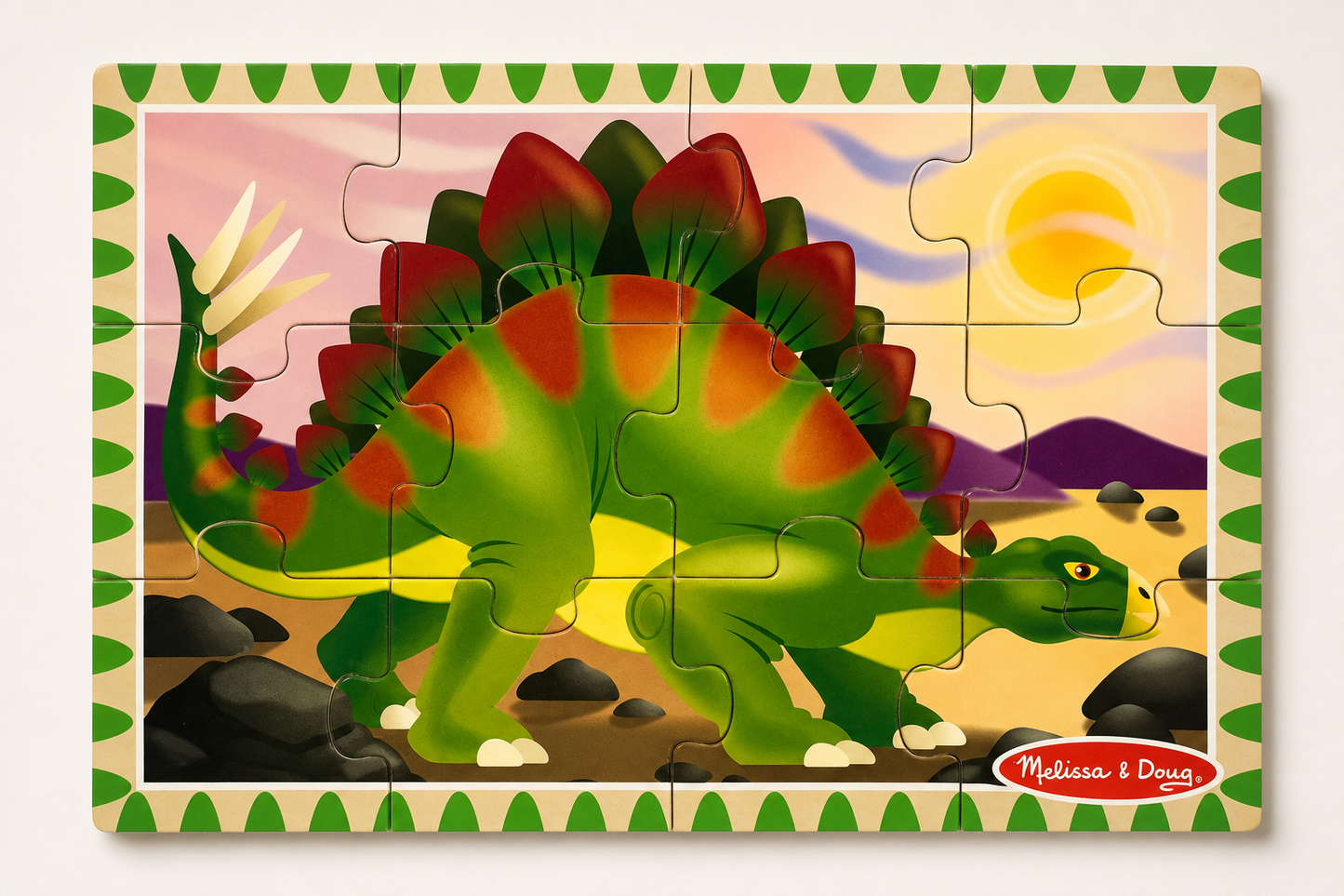 4 Pce Wooden Dinosaur Puzzles