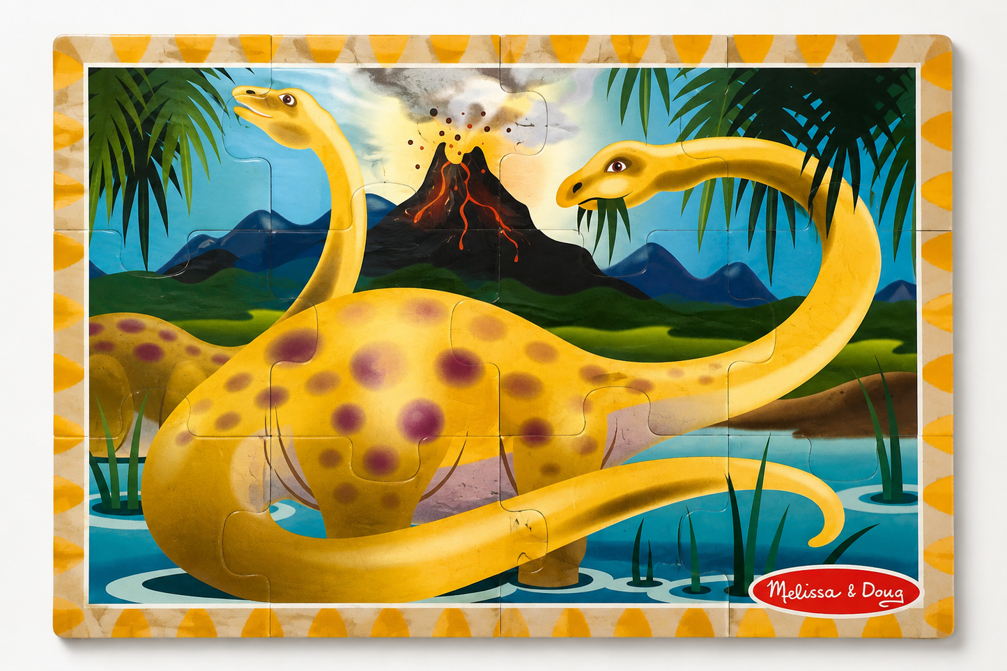 4 Pce Wooden Dinosaur Puzzles