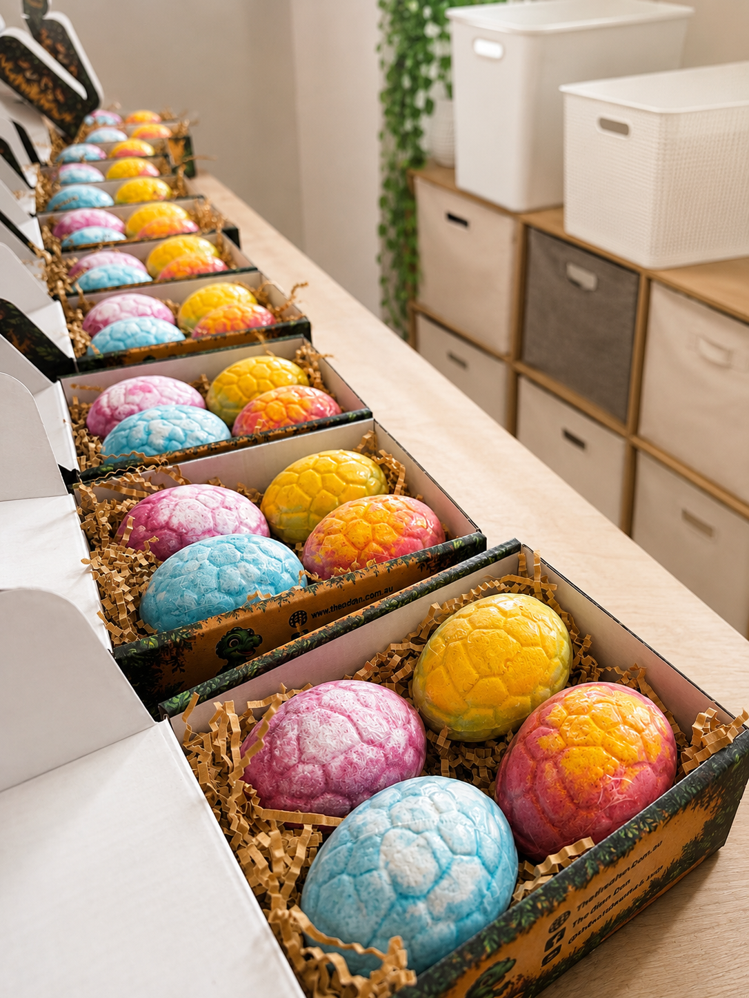 Bath Bomb Set with Dinosaur Toy