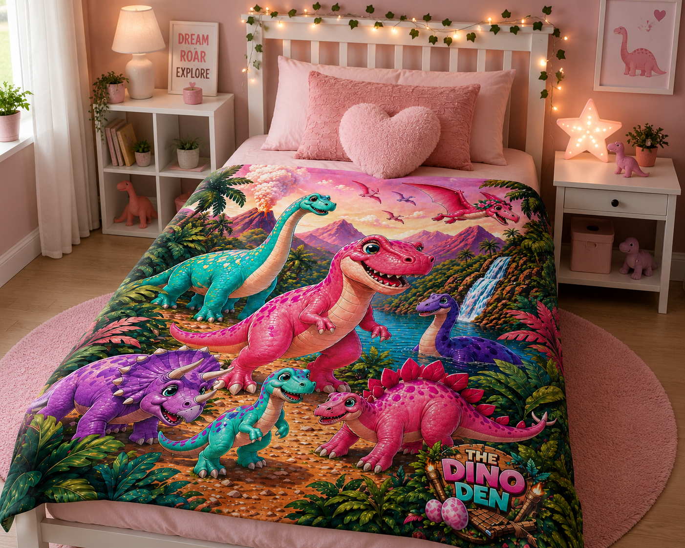 Dinosaur Blanket - Girl