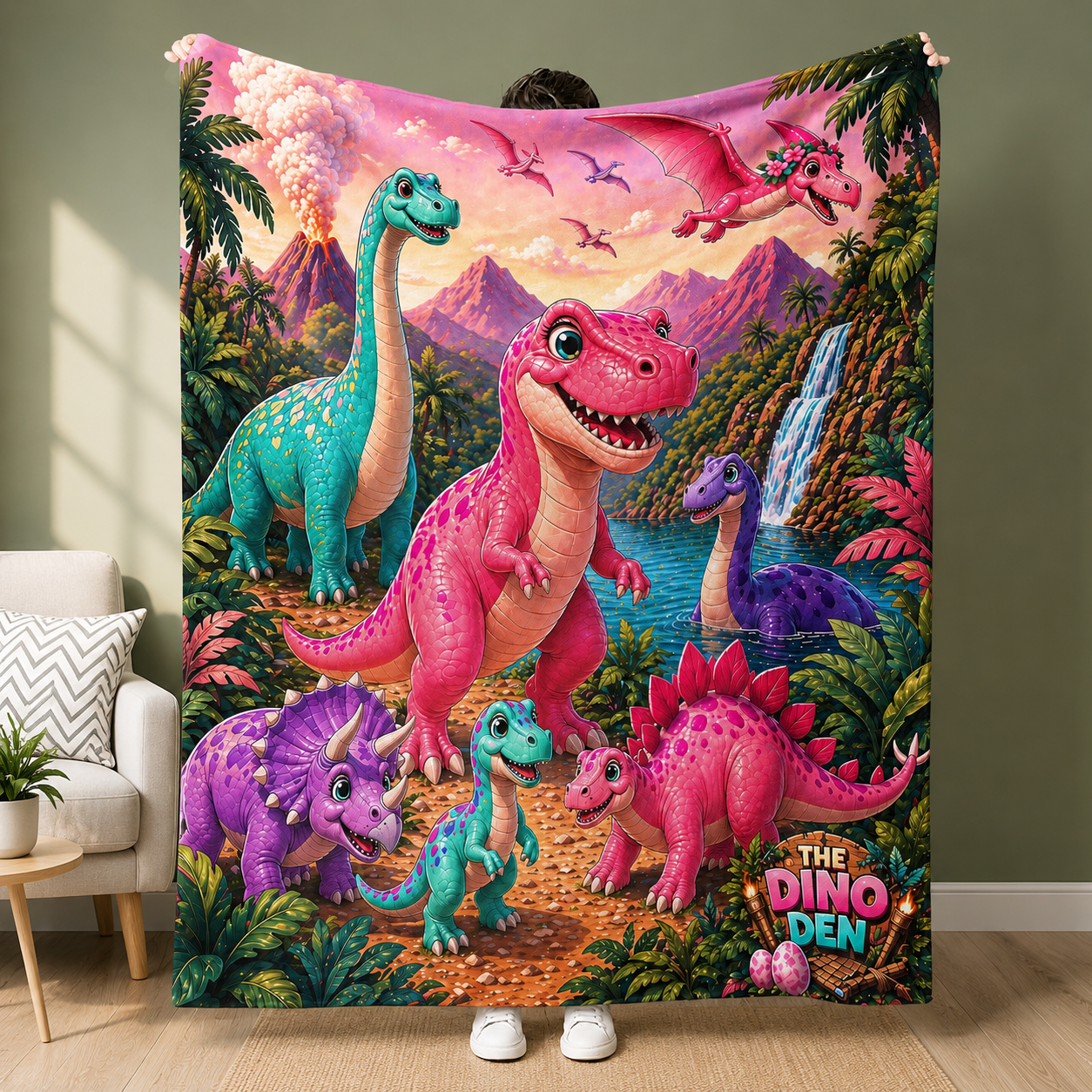 Dinosaur Blanket - Girl