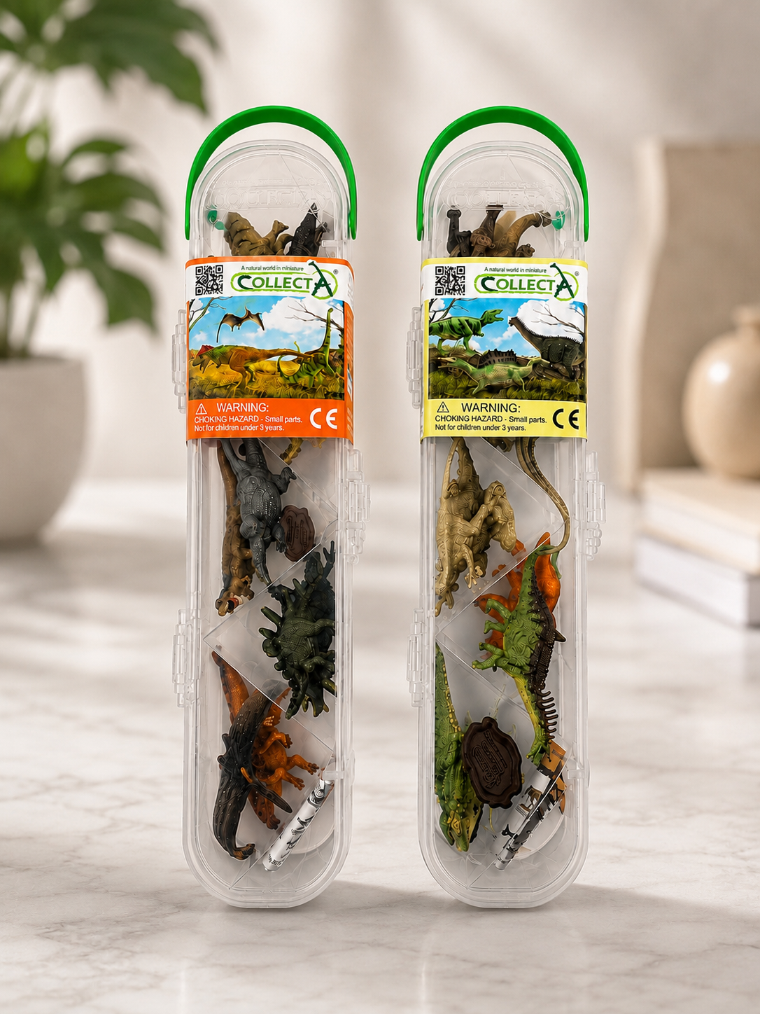10 Piece Mini Dinosaur Tube Sets (CollectA)